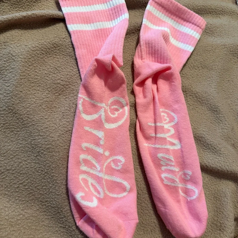 Bridesmaid Pink Party Socks